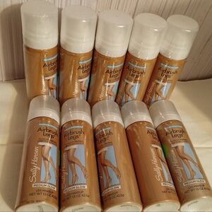 10 Sally Hansen Airbrush Legs Medium Glow 1.5 Oz  Instant Leg Makeup Travel Size